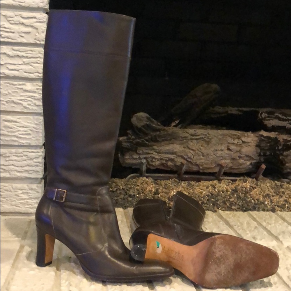 Leather boots
